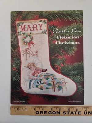 Charles Ross Victorian Christmas Stocking VISIONS Counted Cross Stitch Pattern - Image 1 of 4