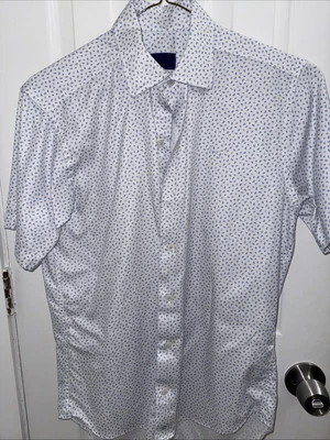 David Donahue Shirt Mens Button up Short Sleeve Casual - Sz Small - Image 1 of 4