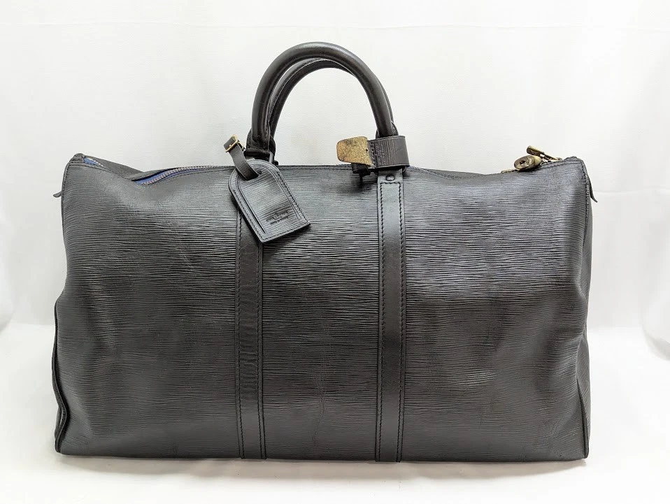 LOUIS VUITTON Monogram Keepall 50 Travel Boston Bag Black M42965 VI664 Auth LV - Image 1 of 4