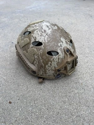 FMA Airsoft MARPAT Desert Helmet Medium/Large w/ FTHS Hook/Loop & BOA Retention - Image 1 of 4