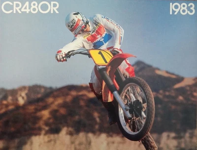 Kit de calcomanías con licencia Honda Vintage 1983 CR480R Prolink & Wings AHRMA CR480 CR 480R Foto 1 de 4