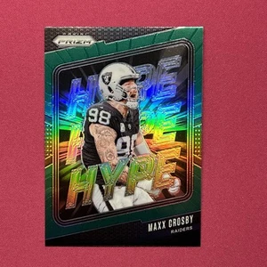 2024 Panini Prizm #9 Maxx Crosby Hype Green Prizm - Picture 1 of 6