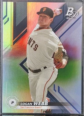 2019 Bowman Platinum Top Prospects Logan Webb #TOP-30 San Francisco Giants P - Image 1 of 2