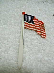 Vintage Collectible Miniature  48 Star AMERICAN Flag Patriotic July 4th Display - Picture 1 of 3