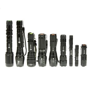 LED2U High Power LED Taschenlampe CREE Flash-light Fokus Zoom T6 Q5 Hand-lampe - Imagen 1 de 11
