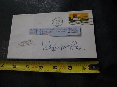 Конверт с автографом Хэла Макрея сертифицированный аукцион JSA  - Изображение 1 из 3