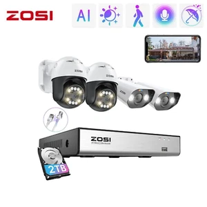 ZOSI 4K PoE Security Camera System with AI Face Person Vehicle Detection 2TB - Picture 1 of 12