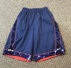 Nike Lebron James DriFit Shorts Youth Lrg Blue Nike Basketball - Picture 1 of 3