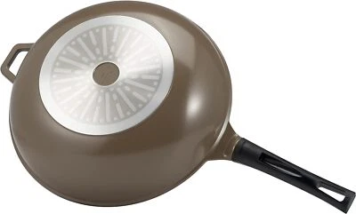 Green Earth Wok by Ozeri Ceramic Non-Stick [3 color options] [12in & 14in sizes]