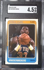 1988-89 Fleer Basketball [Base] #80 Patrick Ewing HOF NYK Knicks VG-EX+ SGC 4.5 - Bild 1 von 12
