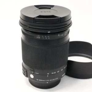 Near Mint Sigma 18-300mm F/3.5-6.3 DC Macro OS HSM C Lens For Nikon MIJ #N032 - Picture 1 of 4