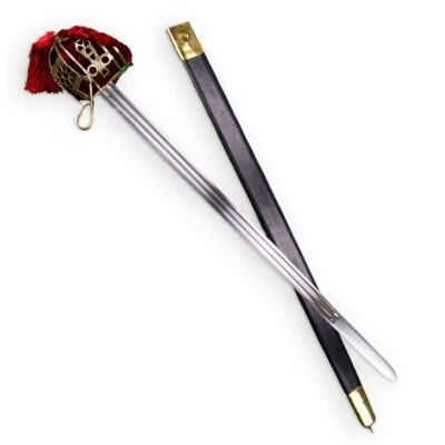 Espada escocesa con empuñadura de canasta de latón Deepeeka Foto 1 de 4