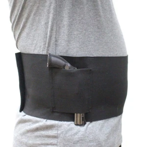 Tactical Elastic Concealed Carry Belly Band Waist Pistol Gun Holster Mag Pouch - Picture 1 of 9