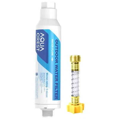 AQUA CREST Inline Water Filter, for Car Washing, 1 Pack with Hose Protector - Image 1 of 4