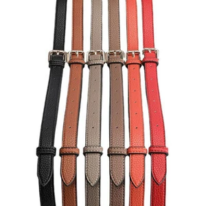 1.2/1.5/1.8cm Litchi Leather Shoulder Crossbody Handbag Adjustable Bag Strap - Picture 1 of 9