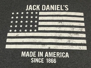 JACK DANIEL'S Men's T-Shirt Short Sleeve - Size L - LARGE - GRAY - NWOT - USA - Picture 1 of 10
