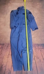 Men's VTG Military Demonstration Flight Coveralls Blue Some Wear. (T7) - Picture 1 of 9