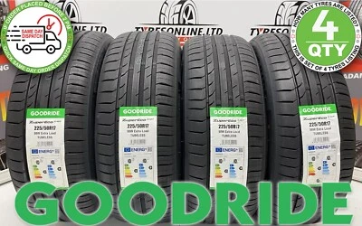 4 X 225 50 17 GOODRIDE 98W XL 225/50R17 BRAND NEW C & B RATING TYRES 2255017 - Image 1 of 4