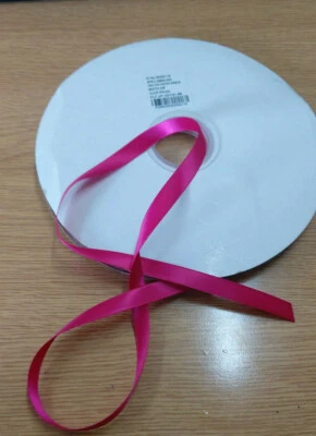 Cinta Poliéster Rosa Azalea 3/8" Ancho aprox 91m/100 yardas Foto 1 de 2