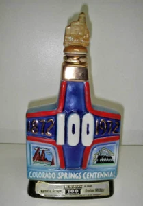Colorado Springs Pike’s Peak Jim Beam Centennial Series 1972 botella/decantadora - Imagen 1 de 6