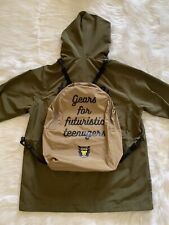 HUMAN MADE Windbreaker Backpack Jacket Full Zip Olive Green Medium