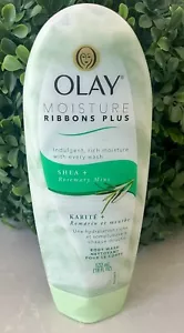 OLAY Moisture Ribbons Plus Body Wash, Shea + Rosemary Mint 18 oz ~ New - Picture 1 of 2