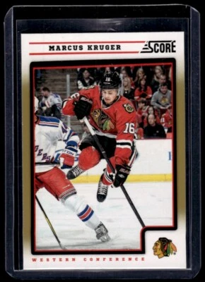 2012-13 Panini Score Marcus Kruger #128 Chicago Blackhawks - Image 1 of 2