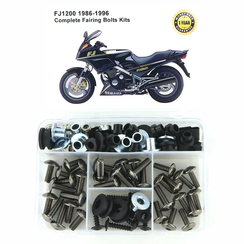Juego de tuercas de carenado completo apto para YAMAHA FJ1200 1986-1996 Foto 1 de 4