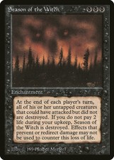 Season of the Witch The Dark HEAVILY PLD Black Rare MAGIC MTG CARD ABUGames