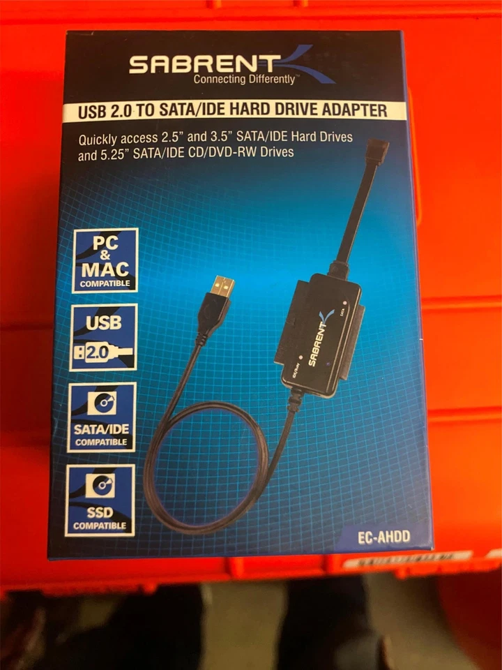 Sabrent USB 2.0 to SATA/IDE 2.5/3.5" Hard Drive Converter EC-AHDD - Image 1 of 3
