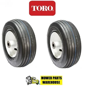 2 NEW PNEUMATIC TIRE WHEEL ASSEMBLY TORO TIMECUTTER 130-0736 11X4.00-5 ZS SS MX - Picture 1 of 1
