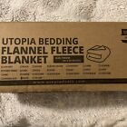 Utopia Bedding Fleece Blanket Throw Size White 300GSM Luxury Blanket for Couch