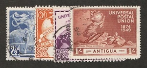 1949 Antigua - Sc# 100-03 - Universal Postal Union 75th Anniv. Used set Cv$7.70 - Picture 1 of 1
