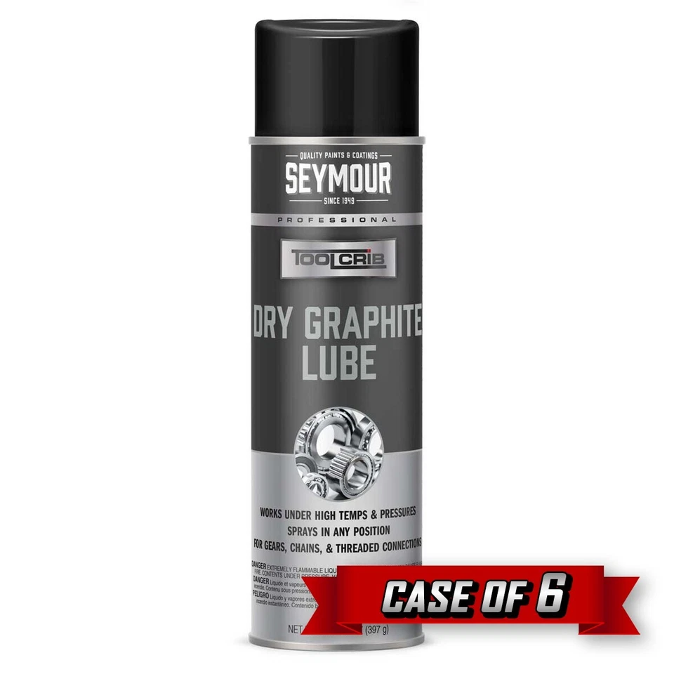 Seymour 620-1506 | Lubrificante de grafite seco para berço, 14 oz. Lata de aerossol {caixa de 6} - Imagem 1 de 1