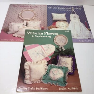 3 libros de patrones de captación de velas Pat Waters artesanías rurales - Imagen 1 de 4