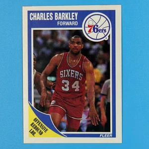 1989-90 Fleer #113 Charles Barkley – Philadelphia 76ers – Great Centering - Picture 1 of 3