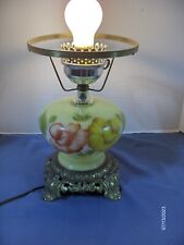 VINTAGE Gone With The Wind 3 ~ way Electric Lamp Body w/Brass Base No Shade