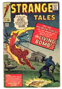 Strange Tales #112 Good Plus 2.5 Antorcha Humana Primera Anguila Steve Ditko Arte 1963 - Imagen 1 de 2