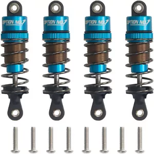 Juego de amortiguadores amortiguadores de aceite de aleación de aluminio para piezas de radiocontrol Tamiya TT-01 / TT-02 - Imagen 1 de 7
