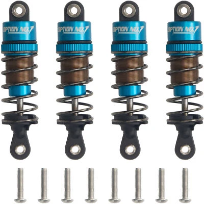 Aluminum Alloy Oil Shock Absorber Damper Set For Tamiya TT-01 / TT-02 RC Parts - Image 1 of 4