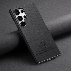 Fr Samsung Galaxy S25 Ultra/Edge S24 FE S23 S22 S21 Shockproof Slim Leather Case - Picture 1 of 16