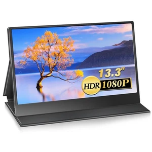 UPERFECT 13,3" 1920x1080 Przenośny monitor Ekran do gier Laptop Monitor - Zdjęcie 1 z 7