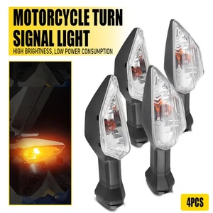 4X For KAWASAKI KLR 650 2008-17 Motorcycle Turn Signal Lights Front/Rear Clear U - Picture 1 of 20