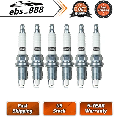 Свеча зажигания Champion 6 шт свеча зажигания для AMC Concord 1981 1982 1983 - Изображение 1 из 2