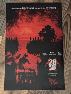 28 Years Later Movie Premier Exclusive Poster Boyle Zombie Art Print New - Picture 1 of 2