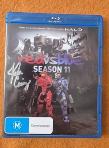 Red Vs Blue Season 11 Bluray Signed By Gus Sorola and Jordan Cwierz Rooster... - Picture 1 of 6