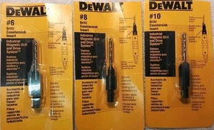 3pz DEWALT #6-#8-#10 INSERTO SVASATORE TRAPANO RICAMBIO PER" INDUSTRIAL... - Foto 1 di 13