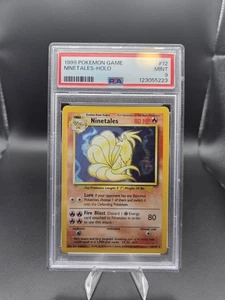1999 POKEMON BASE SET UNLIMITED #12 NINETALES-HOLO PSA 9 - Picture 1 of 4