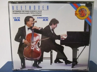 Beethoven Sonatas Piano & Cello - Yo Yo Ma / Emanuel Ax - 2 CD - MINT - 25-3705 - Image 1 of 4