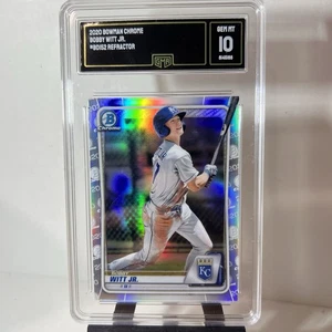 2020 Bowman Chrome Prospects Bobby Witt Jr. #BCP-25 Atomic Refractor GMA 10 - Picture 1 of 4